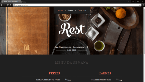 Imagem do site Rest